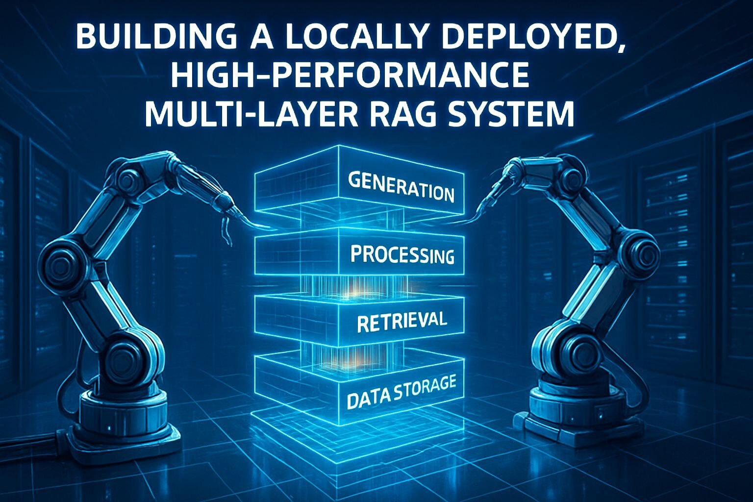 Architecture diagram of a multi-layer RAG system